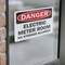 Signmission Electric Meter Room No Danger Sign, Vinyl Decal, 5in W x 3.5in L, 2PK OS-2PACK-DS-D-35-L-19336 - alternate 2